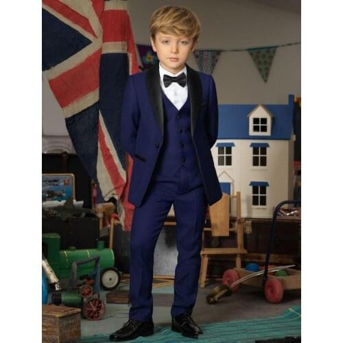 New wedding suits for Boys' Suit shawl lapel boys mens suits two piece Boys Formal Wear slim fit two button jacket+pants+tie