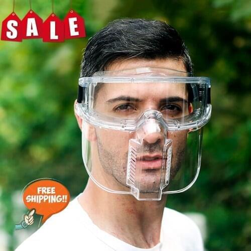 Transparent Goggles Face Shield Helmet Durable Protect Safety Mask Helmet MTB Bike Glasses Goggles Dropshipping Reusable Tools