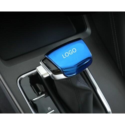 Stainless Steel ABS Silver Blue Carbon Fibre Black Shift Lever Top Gear Decorated Cover For Changan CS75 Plus 1.5T 2.0T CAA411