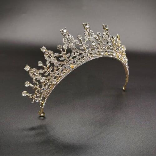 Bridal Wedding Tiaras and Crowns Bling Rhinestone Headbands for Women Girls Princess Diadem Cosplay Party Queen Headpieces