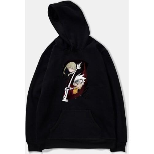 Soul Eater Hoodies Men Women Hoodies Fashion Harajuku Boys/girls Hoodies Anime Print Pullovers Autumn Loose Cotton Sweatshirt