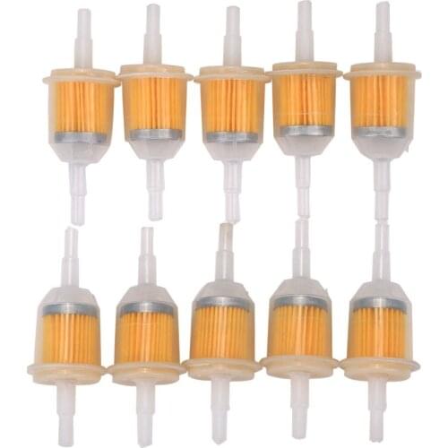 Universal motorcycle lawnmower Fuel Gas Filters case for Kawasaki Kohler Briggs Stratton John Deere 10pcs/set NEWfor Kawasaki