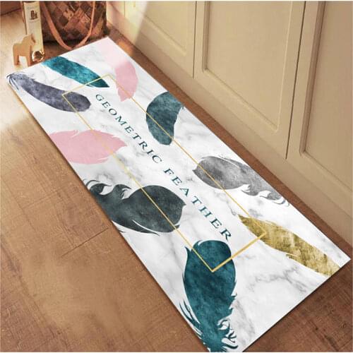 Thicken flannel Personalized Custom thicken Carpet door mat 50x120cm doormat kitchen bedroom parlor Rug print your Design Logo