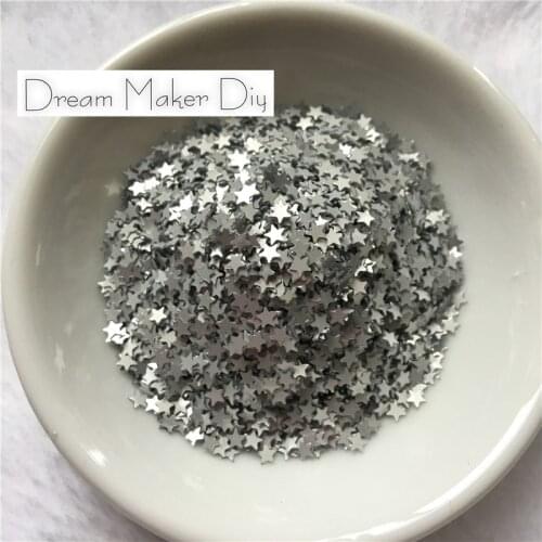 2500pcs(25g) 3mm Matt Silver/Matt Gold Flat Star Loose Sequin Paillette Sewing,Wedding Craft,Kids DIY Decoration Confetti