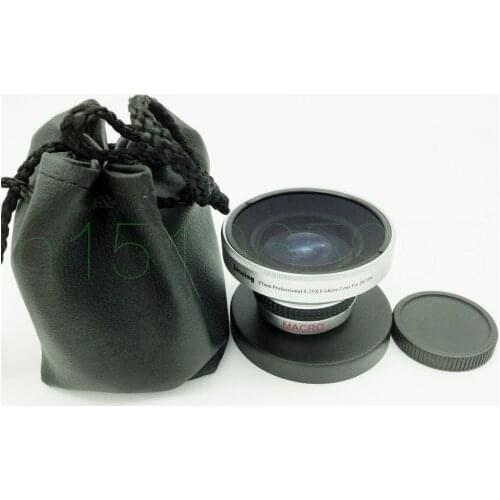 37mm 0.25x Wide Fisheye Fish Eye with 12.5x Macro Angle lens 37 0.25 Silver