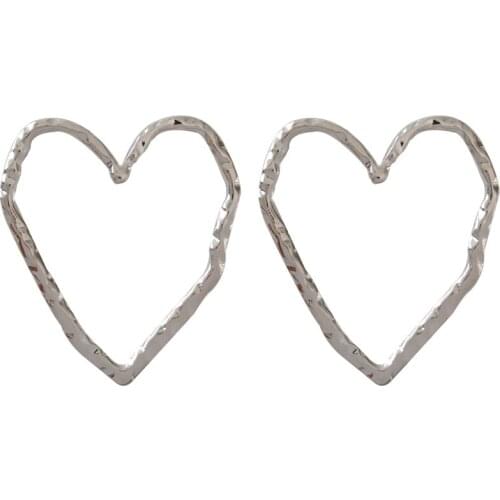 Free shipping 10 pair / lot fashion jewelry gold metal heart earring for women