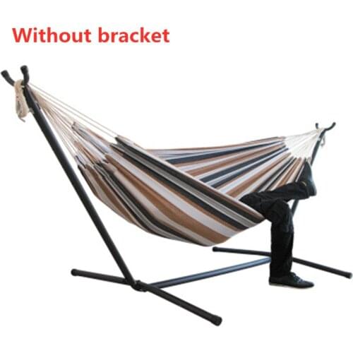 Outdoor Large Hammock Without Steel Stand For Garden Courtyard Indoors Comfort Durability Yard Striped Hanging Chair Hammocks