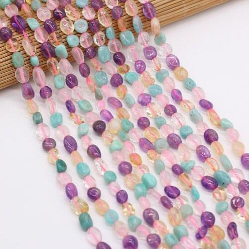 Natural Stone Beads Irregular Shaped Colored Crystal Loose Spacer Beaded For Jewelry Making DIY Bracelet Necklace Accessorie