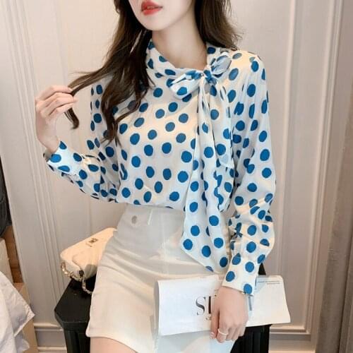 C xin OO er L Polka Dot Blouses