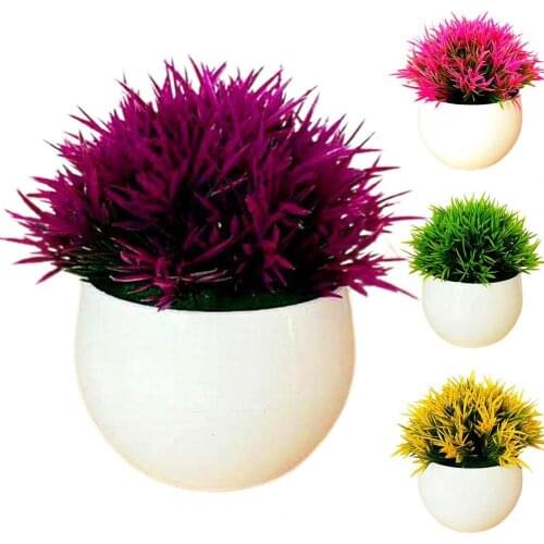 Artificial Plant Pot Bonsai Vivid Color Artificial Decorations Bonsai Plastic Small Tree Potted Fake Plants plantas artificiales
