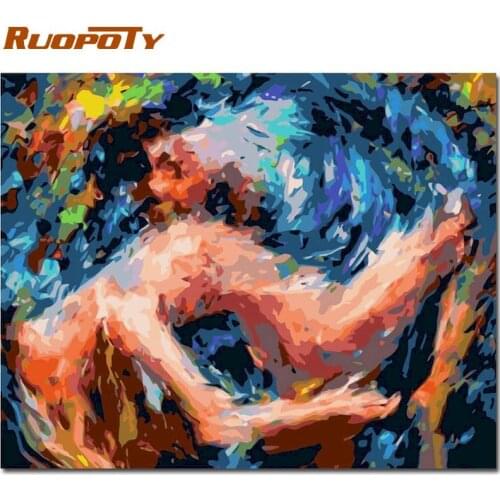 RUOPOTY Painting By Numbers 40x50cm Frame Nake Women Figure Oil Picture By Number HandPainted Unique Gift Home Decor Photos