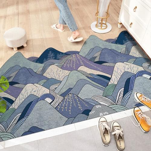 Door Entrance Doormat Sand Scraping Dust Hallway Bath Non-slip Rug Dust Removal Carpet Wire Loop Footpad Doormat