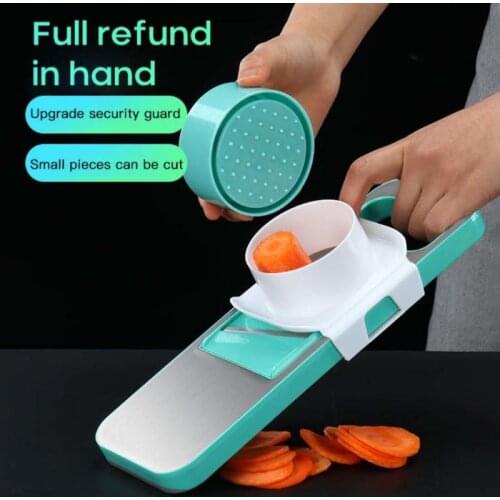 Kitchen Accessories Multifunctional Vegetable Cutting Machine Stainless Steel Blade Shredded Grinded Garlic Fruit Slicing Tool