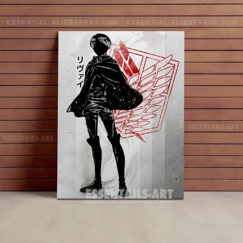Levi Ackerman Attack on Titan Poster Canvas Wall Art Painting Decor Pictures Bedroom Study Living Room Home Decoration Prints