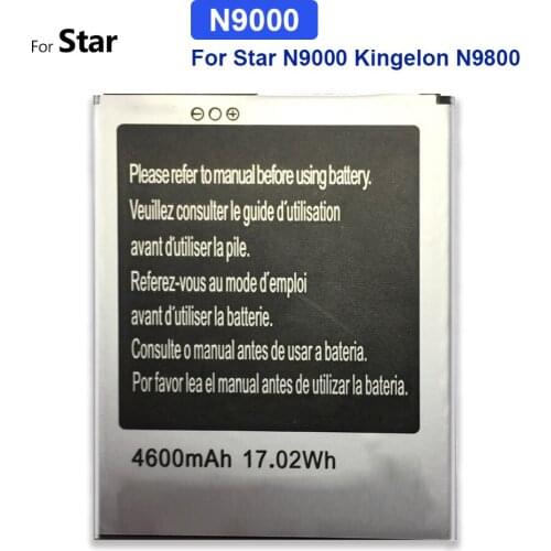 For Star N9000 Kingelon N9800 Quad Core Mtk6582 Li-ion Battery For Star N9000 Kingelon N9800 Quad 4600mAh Mobile Phone Battery