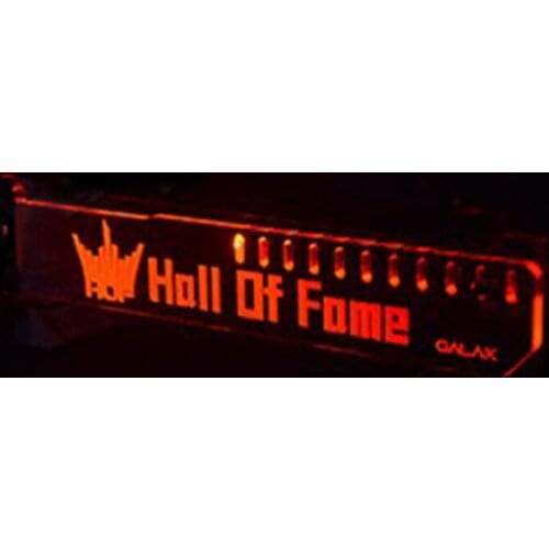 New Red G8 Extended Version For Holl Of Fome GALAX LED Luminous Computer Main Box Graphics Cards Support Frame Display Card HIS