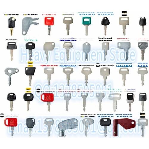 New Ultimate Master Excavator 41 Key Set for Caterpillar Komatsu Hitachi Deawoo JCB Bobcat Yanmar John Deere Kubota T250 5P8500