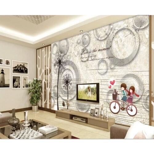 Custom photo wallpaper for walls 3 d mural wallpapers 3d, vintage, marble European romantic TV background wall painting