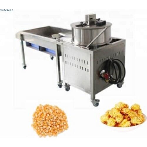 Industrial Corn Popcorn Making Machine Big Caramel Kettle Gas Popcorn Maker