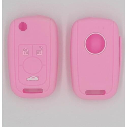 4PC Silicone rubber car key cover case shell holder protector for Buick Excelle 3button remote smart key car styling accessories