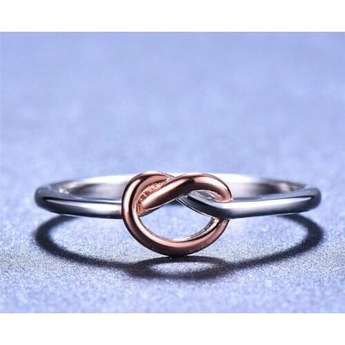Dainty Female Love Heart Thin Ring Cute 925 Sterling Silver Wedding Rings For Women Vintage Rose Gold Hollow Engagement Ring