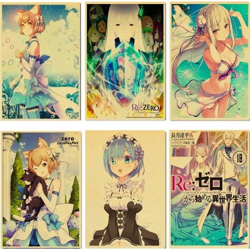 Japanese anime ReLife in a different world from zero Poster Decor kraft wall paper High Quality Painting For home/bar Decors