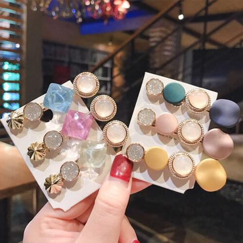 Bobby pin Vintage Girls Women Geometry Hair clip Hair pin Fashion Jewelry Sweet