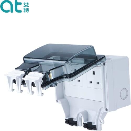 2Gang Socket British / German / French / American / Isreali Outdoor Power Supply Waterproof Socket