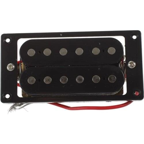 2PCs(1 set)Black Humbucker Double Coil Electric Guitar Pickups + Frame Screw