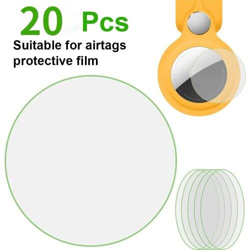 20 5 10 Pcs Protector for Airtags Tracker-protective Film Tpu Edge Soft Film for Apple Airtag Case Protective Cover Tpu Edge