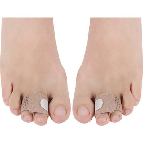 20PCS Toe Finger Separator Bandage Fabric Small Cloth Strip Adjuster Bunion Corrector Wrap Foot Care Hallux Valgus Protector
