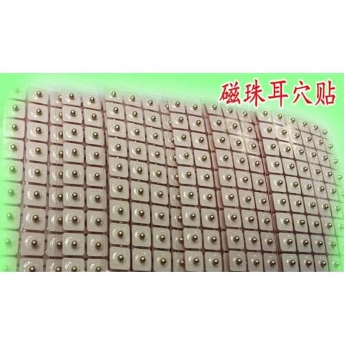 2400pcs Magnetic therapy ear patch Auricular Ear Auriculotherapy Acupuncture Therapy Ear Seeds Sticker Good effect Vaccaria seed