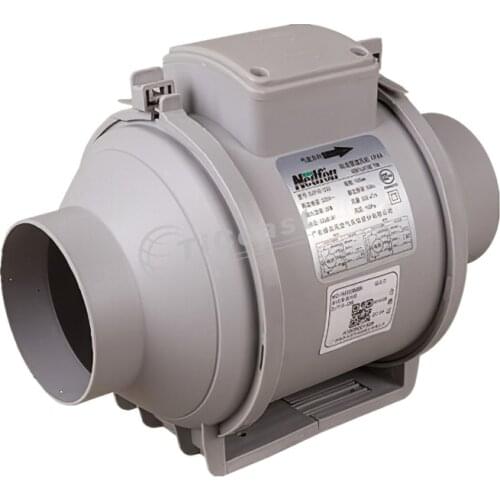 4 inch Flow Inline Duct Booster Fan Turbines Blower Air Ventilation System Bathroom Toilet Kitchen Exhaust Fan