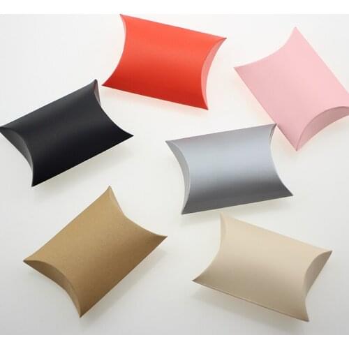 50pcs Wedding Favor candy Box New craft paper Pillow Shape Wedding Favor Gift Boxes Home Wedding Party Favors