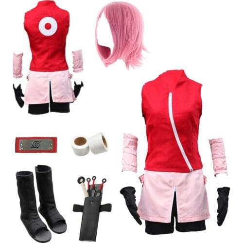 Anime cosplay Shippuden Haruno Sakura Cosplay comic cosplay Costume Halloween