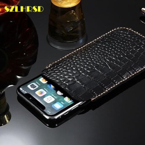 For Nokia 8 Sirocco Genuine Leather phone bags for Nokia X6 X7 X5 2018 X71 4.2 3.2 9 Cases Flip cover slim pouch stitch sleeve