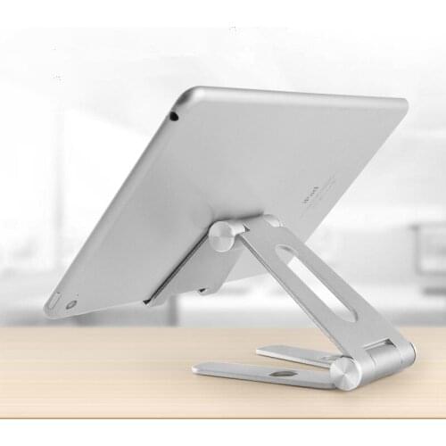 Draaibare Aluminium Tablet Houder Voor Ipad Air 1/2 Mini 1/2/3/4 Pro 9.7 10.5 12.9 Opvouwbare Mobiele Telefoon Houder Stand