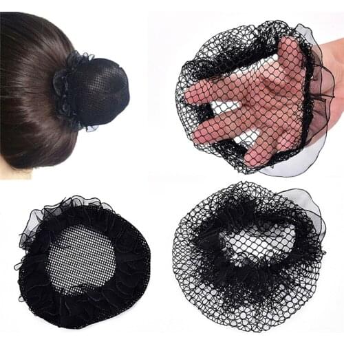 Beautiful Invisible Elastic Mesh Bun Cover Snood Women Hair Net Ballet Dance Skating Styling Headwear Accessories