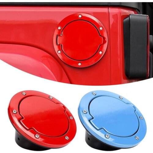 Aluminum Alloy Fuel Tank Cover Gas Cap Fit for Jeep Wrangler JK 4 Doors 2007-2016 car accessories