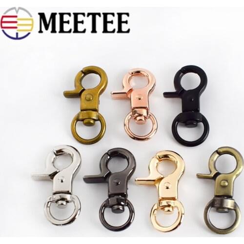 20/50pcs 10mm Metal Buckles Swivel Lobster Clasp Snap Hooks for Bags Purse Handbag Strap KeyChain DIY LeatherCraft Accessories