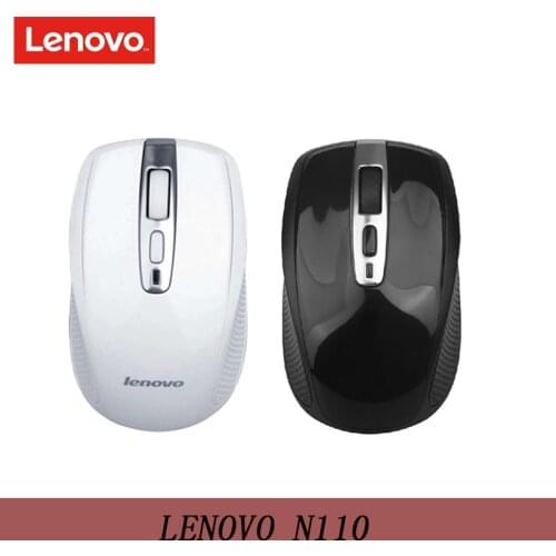 LENOVO Wireless Mouse N110 Two-Way Roller Mouse with 2.4GHz Wireless 1600dpi for PC Laptop Mac Support Official Verification