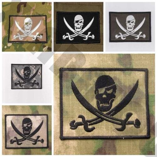 Embroidery Patch DEVGRU NSWDG SealTeam6 The Pirate Flag Black Jack Military Tactical Morale