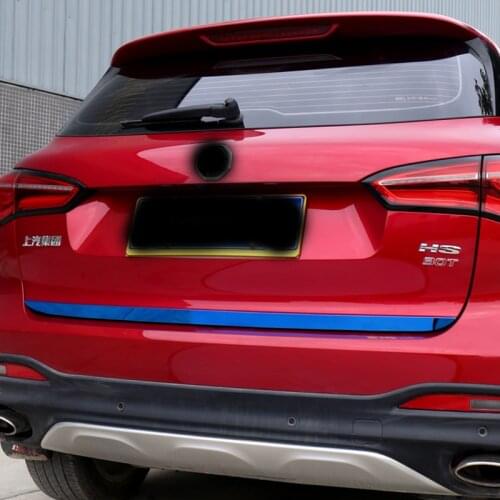 1pc for MG HS 2018-2019 Reserve box trim Tail door decoration Stainless steel