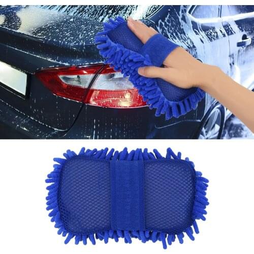 Car Window Body Washing Gloves Auto Maintenance Motor Motorcycle Brush Washer Soft Microfiber Chenille Paint Care Car Cleaning