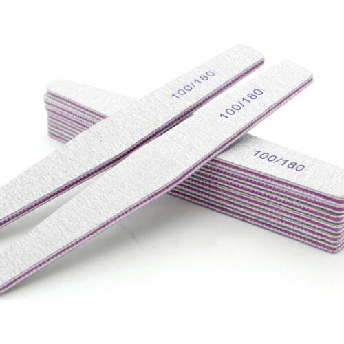 1 Pieces Half Moon Shaped Nail Art Nail File Sanding Buffer Files Salon Manicure Tool Salon Manicure Professional Use Tool