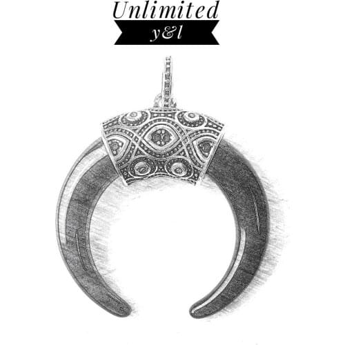 Black Maori Tiger Tooth Pendants Thomas Style 925 Sterling Silver Fashion Jewelry Necklace Accessories for Women Men 2018 New