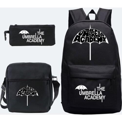 The Umbrella Academy Usb Backpack School Bag Laptop Rucksack Women Men Backbag Travel Daypacks Chain Leisure Backpack Mochilas