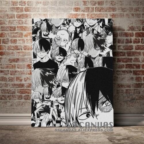 Shoto Todoroki My Hero Academia BNHA Anime Canvas Painting Decor Wall Art Pictures Home Living Room Decoration Prints Poster