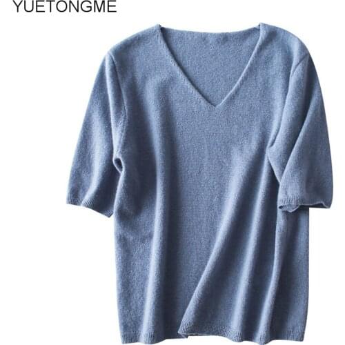 Women V Neck Sleeveless Sweater shirt Knitted 2021 Autumn summer White Korean Pullover Loose Top Casual