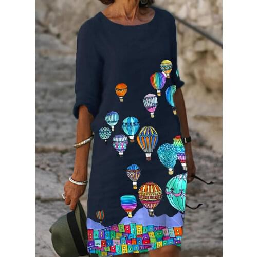 Women 2021 Loose Spring Vintage Ruffles Befree Dress Large Big Printed Sexy Summer Boho Casual Party Elegant Dresses Plus Sizes